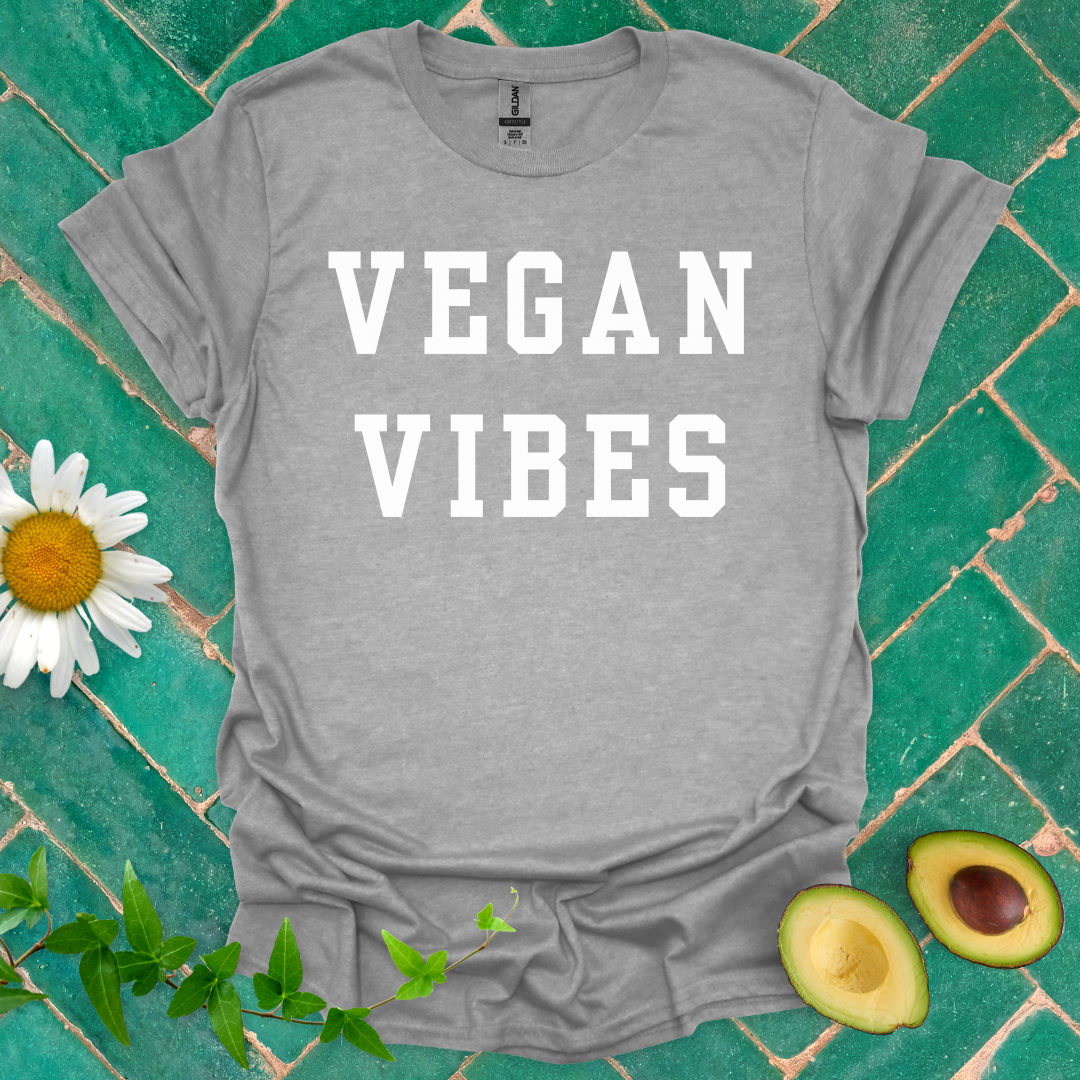 Vegan Vibes Text Tee