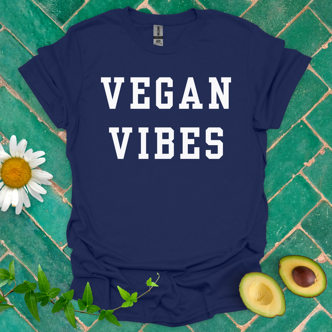 Vegan Vibes Text Tee