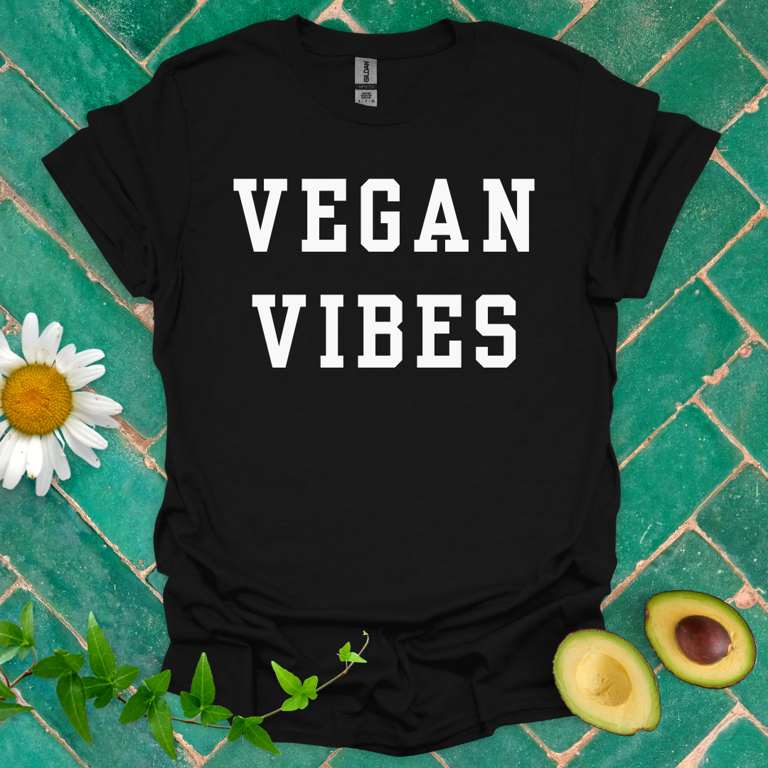 Vegan Vibes Text Tee