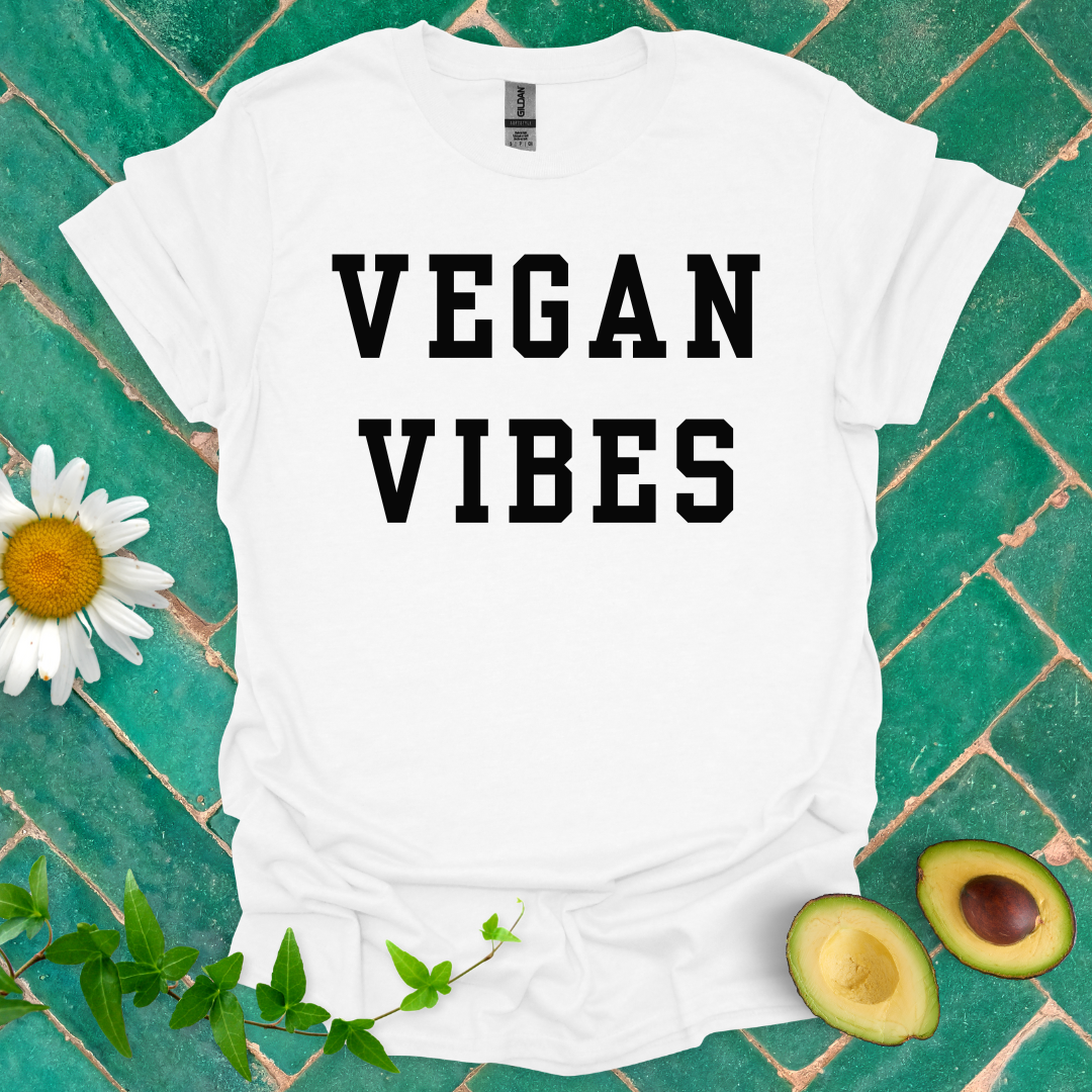 Vegan Vibes Text Tee
