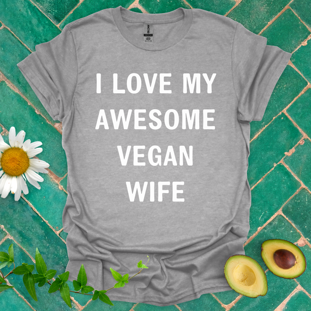 Awesome Vegan Wife Tee