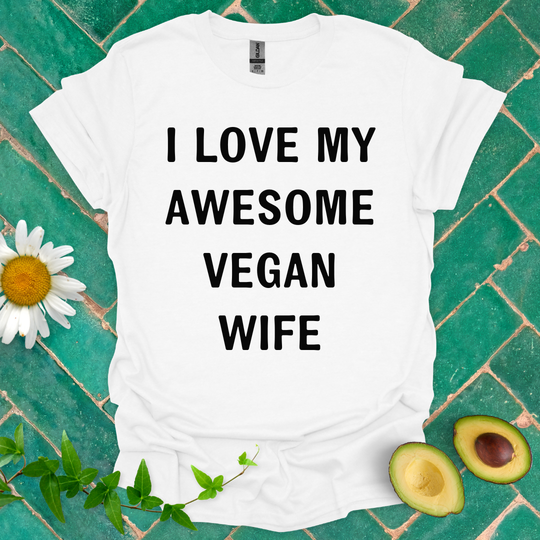 Awesome Vegan Wife Tee