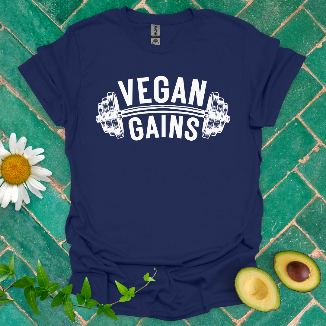 Vegan Gains Gym Tee