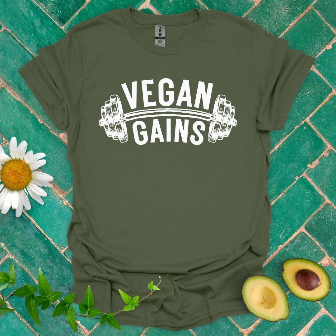 Vegan Gains Gym Tee