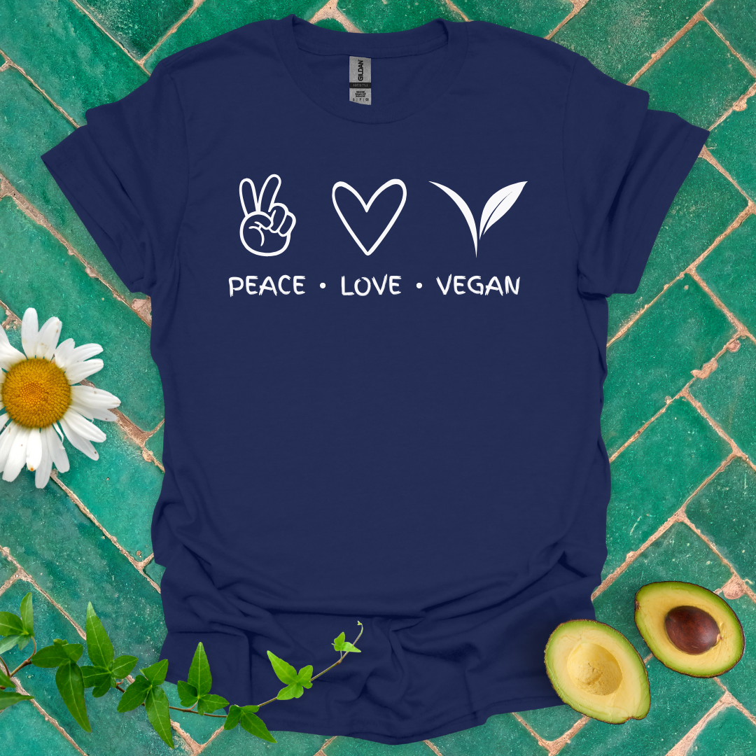 Peace Love Vegan Tee
