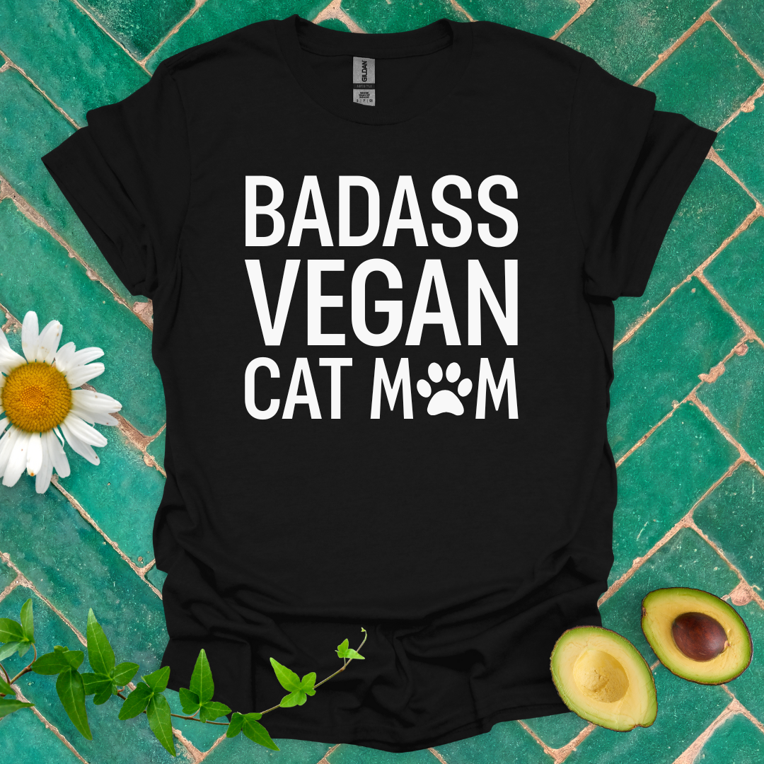 Vegan Cat Mom Tee