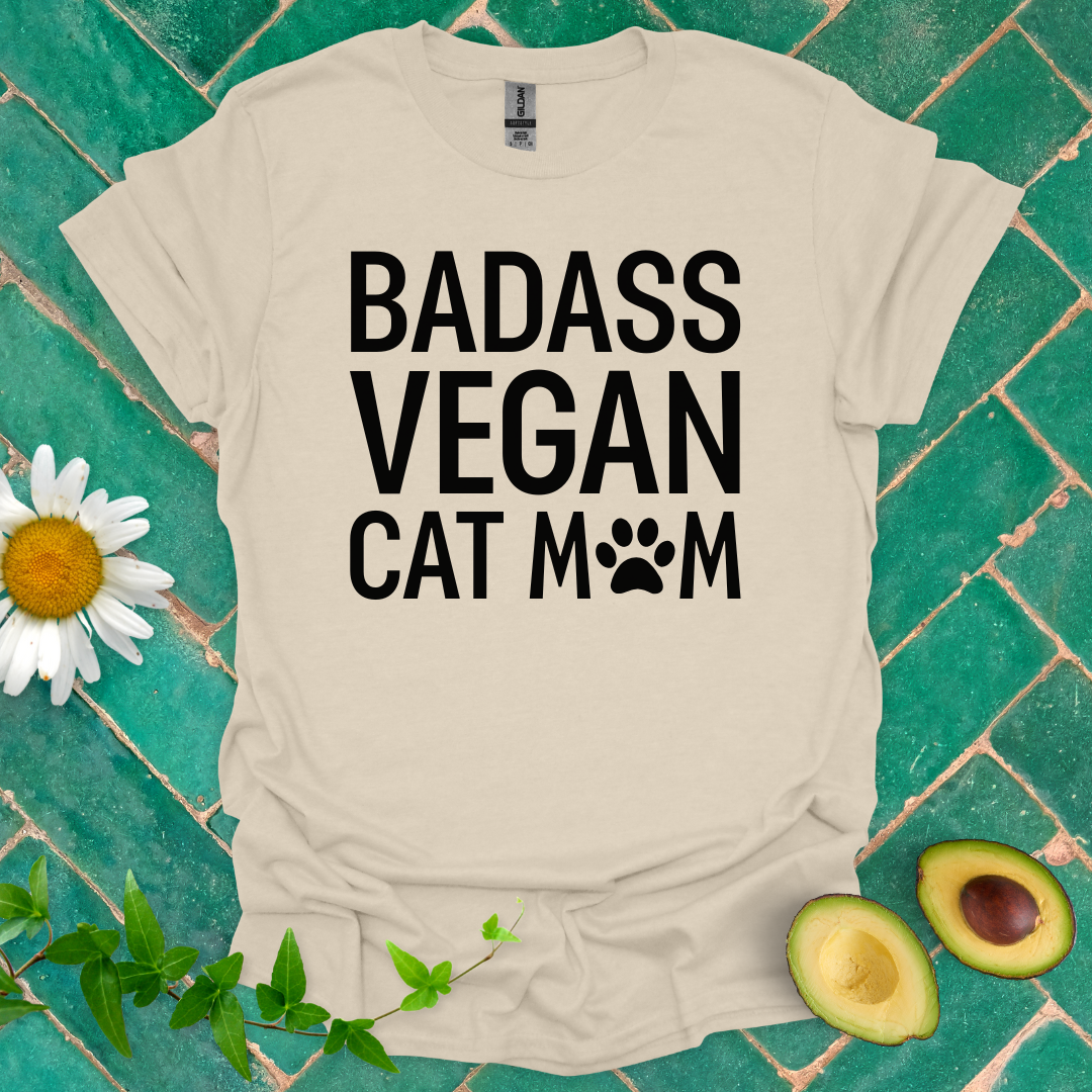Vegan Cat Mom Tee