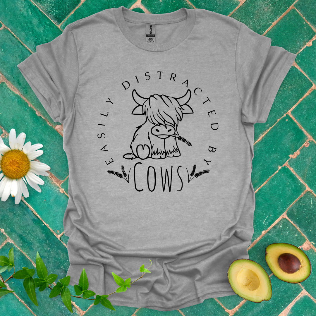 Distracted by Cows Tee