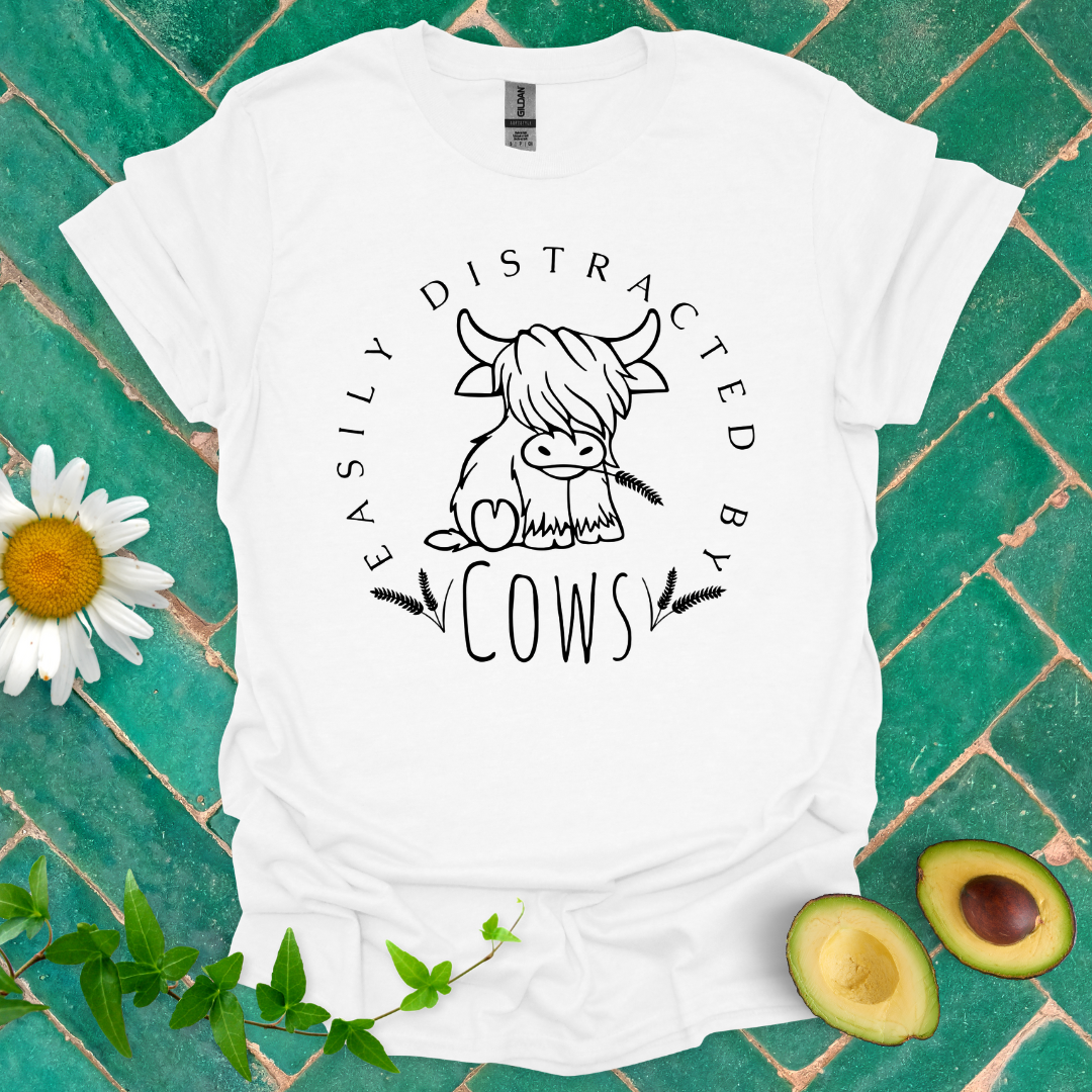 Distracted by Cows Tee