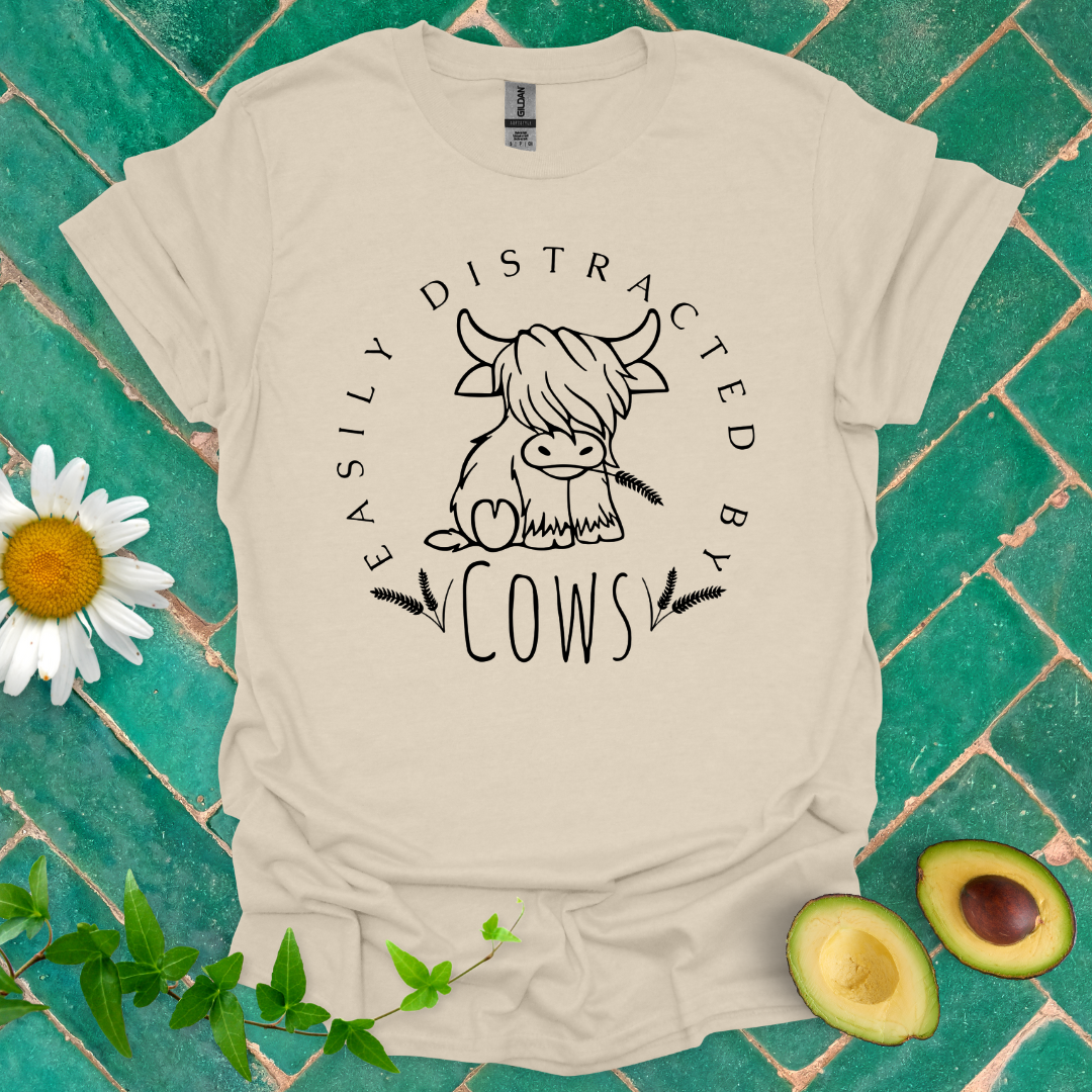 Distracted by Cows Tee
