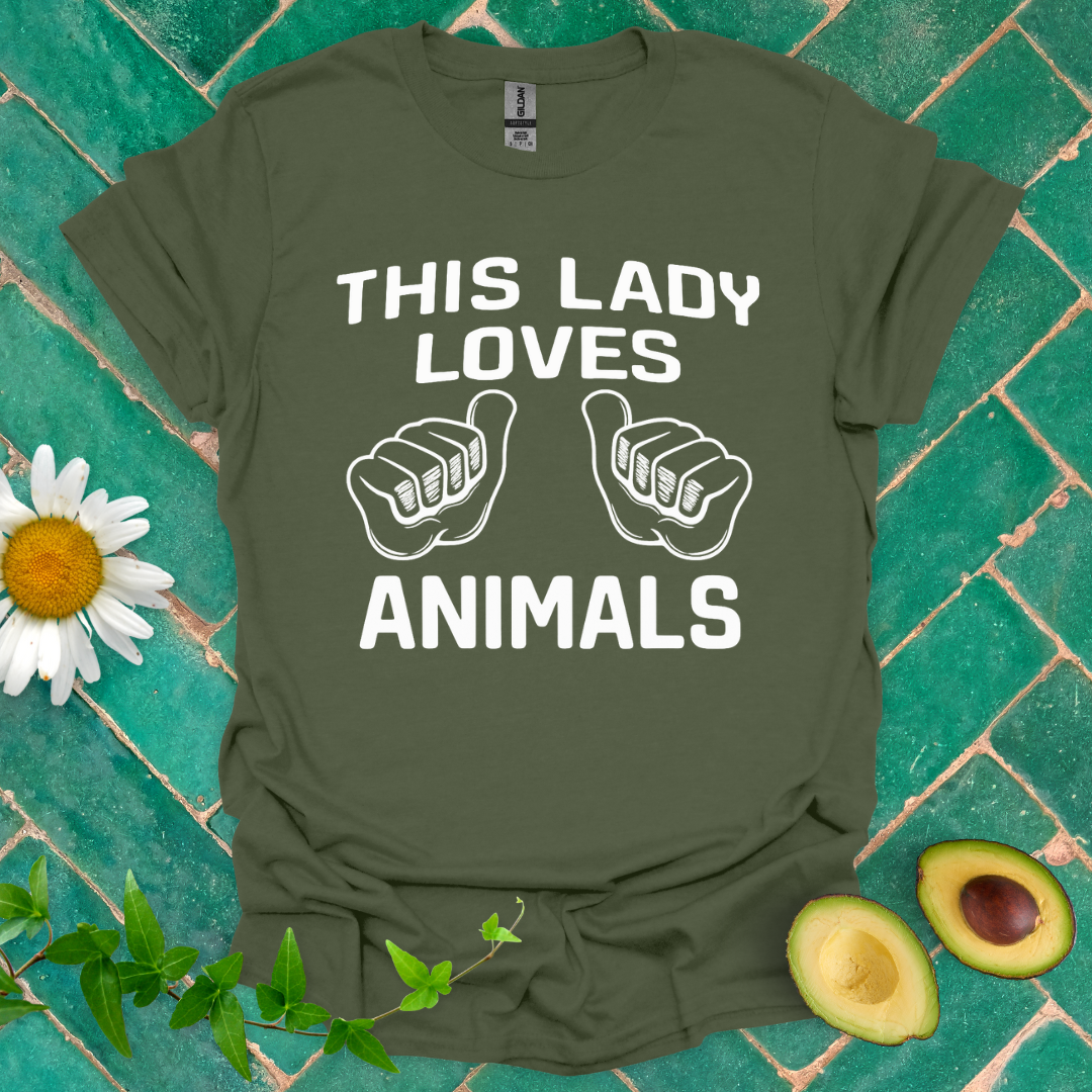 Lady Loves Animals Tee