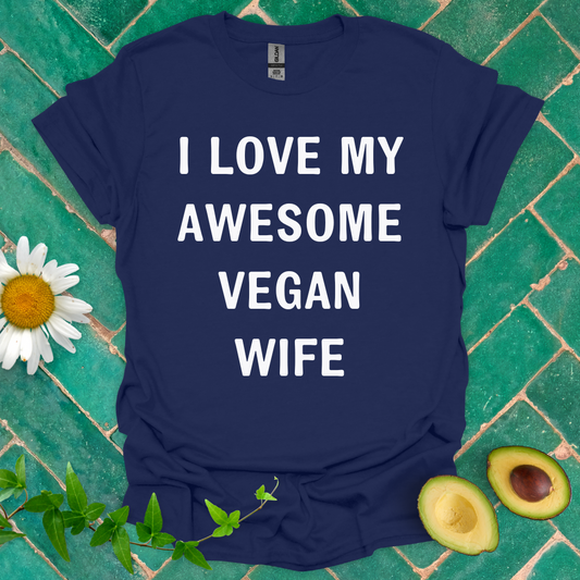 Awesome Vegan Wife Tee