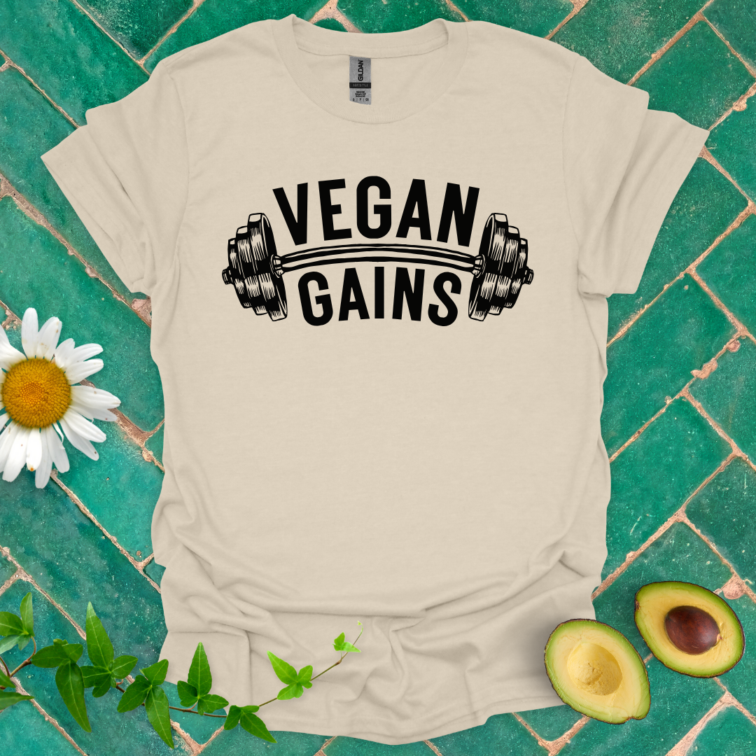 Vegan Gains Gym Tee