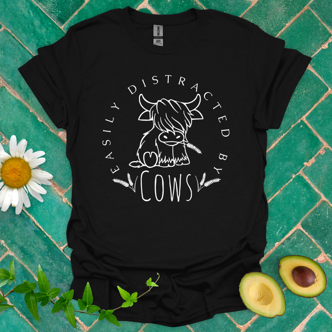 Distracted by Cows Tee