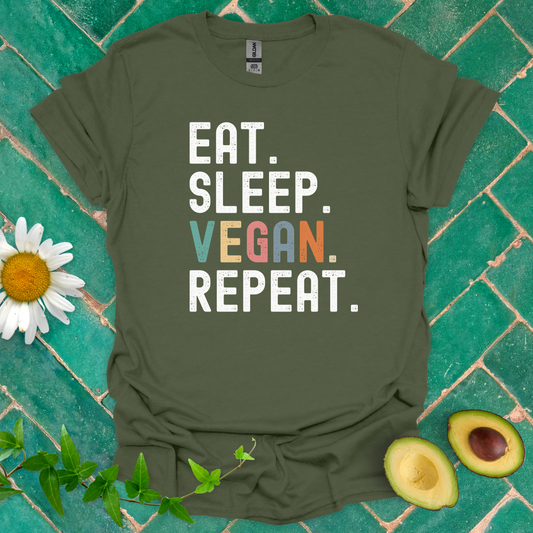 Eat Sleep Vegan Tee